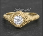 Preview: Solitär Ring 0,63ct Brillant im Antik Design,  585 Gold